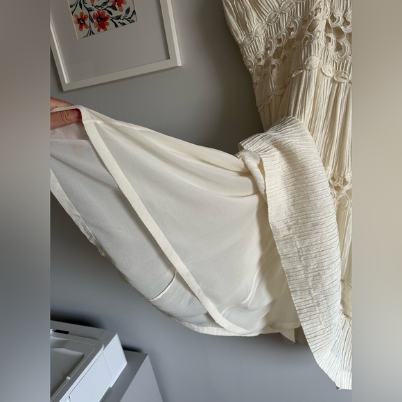 Chloe Boho Ivory Lace Sheer Dress 2010 Cruise Collection Vintage Midi - Picture 10 of 13